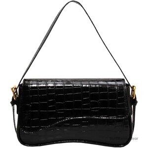 Y2K Trendy Vegan Leather Hobo Shoulder Bag with Removable Straps